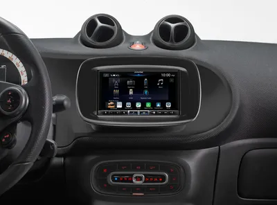 Produktbild von Alpine iLX-705S453B | 2-DIN-Autoradio und Digital-Media-Station mit 7-Zoll-Touchscreen, DAB+, Apple CarPlay Wireless und Android Auto für SMART (453)