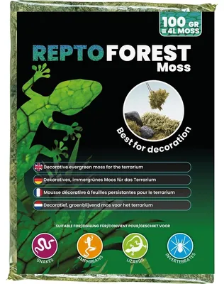 Productafbeelding van Repto Forest Moss 100 gram natuurlijk terrariummos voor reptielen en amfibieën