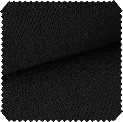 Produktbild von novely® CURTIS - Schwer Entzündbarer Möbelstoff - Wasserabweisender Polsterstoff mit Wabenstruktur - Pflegeleicht Meterware 1lfm - Farbe: 99 Schwarz