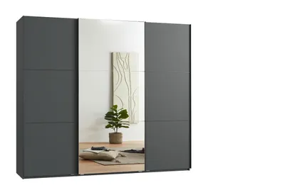 Produktbild von Schwebetürenschrank >indiana A< in GRAPHIT - 250x216x65cm (BxHxT)