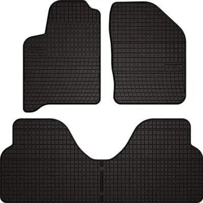 Obrázek produktu pro Gumové autokoberce pro na míru pro Renault Scenic I (1996-2003, minivan) černé, sada 4 ks, s úchyty
