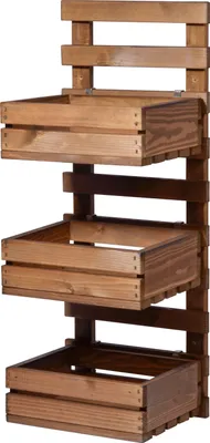 Produktbild von Flexibles 3-stufiges Wandregal, Braun