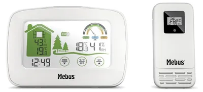 Imagen del producto de Estación meteorológica Mebus 40903 con función de radio