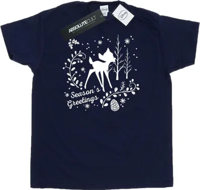 Produktbild von Disney - "Christmas Greetings" T-Shirt für Herren BI18295 (3XL) (Marineblau)