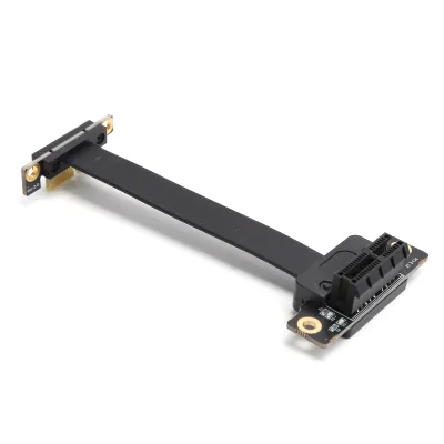 Obrázek produktu pro Prodlužovací kabel PCIE 1X Dual 90° síťový adaptér s LED indikátorem Gen3 8Gbps
