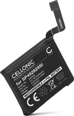 Produktbild von CELLONIC 1x Akku für Smartwatch & Fitnessarmband Kompatibel mit TicWatch Pro 3, SP492929SI - (570mAh , 3.85V)