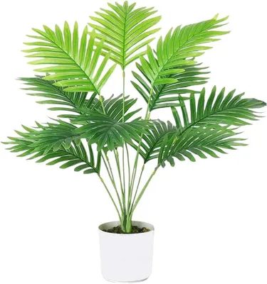Zdjęcie produktu dla Sztuczna roślina Monstera, wysokość 55 cm, 12 liści, idealna do salonu i biura