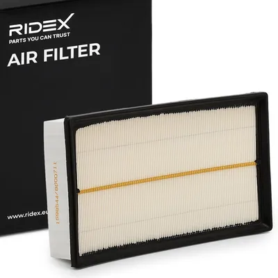 Produktbild von RIDEX 8A0065 Luftfilter für VW Transporter V Bus (7HB, 7HJ, 7EB, 7EJ, 7EF, 7EG, 7HF, 7EC) Rechteckig
