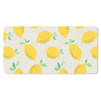 Produktbild von MuchoWow® Mauspad Mousepad Zitrone - Obst - Vintage - Design 60x30 cm - Mousepads - Maus Mat - Pad - Mausunterlage - Nachhaltig