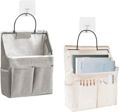 Produktbild von 2 Stück Duschtaschenhaken, Wandhaken für Duschtaschen, hängende Duschtaschenhalter, Duschtaschenhalter, Duschtaschenorganizer, Taschen mit Haken, für Duschkabine