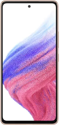 A smartphone is displayed against a white background.
