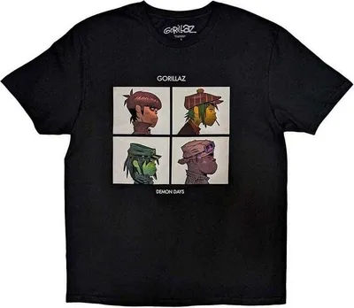 Obrázek produktu pro Gorillaz Demon Days Black S Tričko