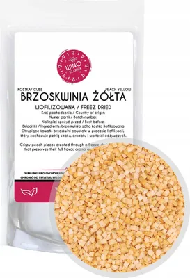 Produktbild von Gefriergetrocknete gelbe Pfirsichwürfel - 50g