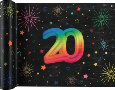 Produktbild von Zahl 20 Festicolor Tischläufer 3m x 30cm