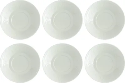 Produktbild von Villeroy & Boch CELLINI Mokka- u Espressountertasse 12cm 6er Set weiß Porzellan
