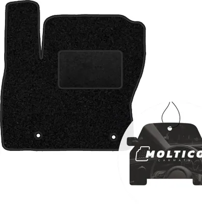 Produktbild von moto-MOLTICO Fahrer Fußmatte Auto Velours Fahrerseite Autoteppiche Schwarz Fahrermatte 1-teilig passend für Ford Kuga 2008-2011