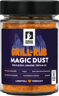 Produktbild von Grill-Rub Magic Dust, BBQ Rub Gewürz, Marinade Gewürzmischung für Fleisch, 175g