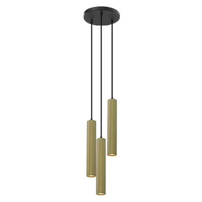 Produktbild von Olucia - NADI - Pendelleuchte - Messing/Schwarz - 3 Lampen