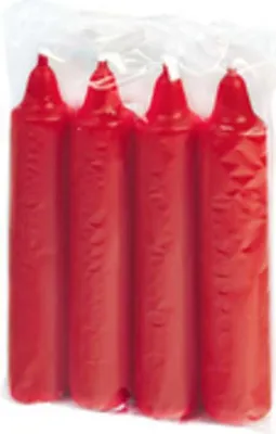 Obrázek produktu pro 4 adventní svíce 2,5 x 10 cm, červená