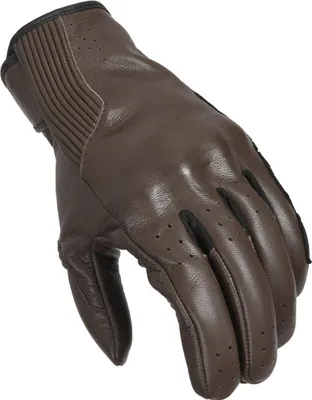 Image de Gants de moto Macna Rigid perforés, marron foncé, S