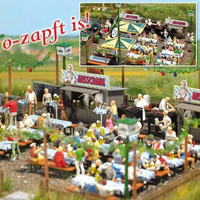 Produktbild von Busch 1046 - 1/87 / H0 Biergarten - Neu