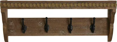 Obrázek produktu pro Nástěnný věšák Home ESPRIT Brown Black Wood Metal 67 x 17 x 27 cm
