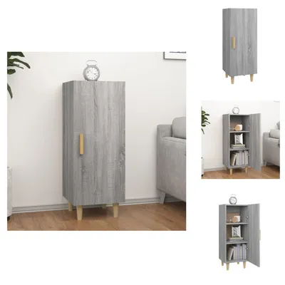 Produktbild von vidaXL Sideboard Grau Sonoma 34,5x34x90 cm Holzwerkstoff -  Sideboards