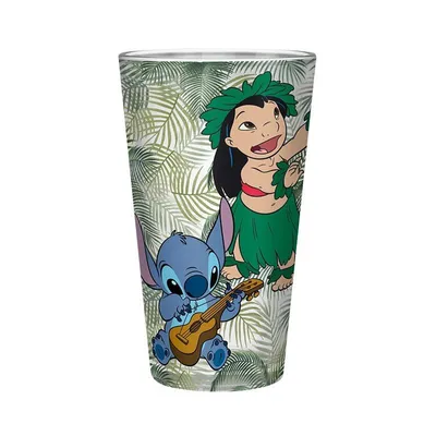 Imagen del producto de DISNEY - Vaso grande de vidrio - 400 ml - Lilo y Stitch