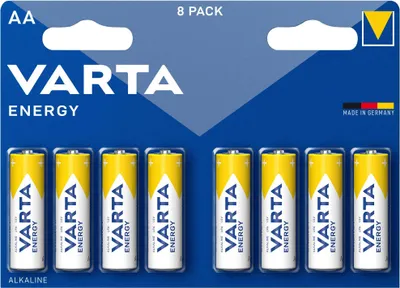 Obrázek produktu pro Varta BV-8 AA, Baterie na jedno použití, AA, Alkalický, 8 kusů, Modrá, Žlutá, Cylindrický