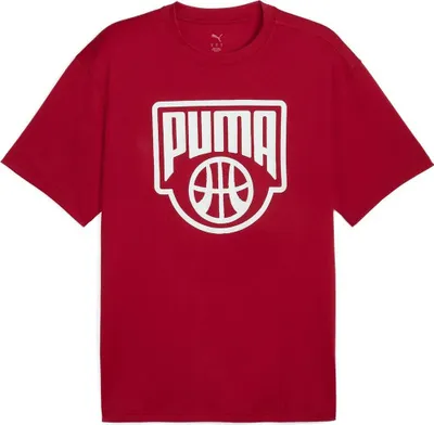 Image de Puma Posterize I Kurzarm t-shirt Rot L Herren,Damen Rot L