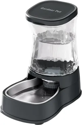 Produktbild von Wasserspender Für Katzen 2 Stück, 3,85 L, Aus Edelstahl, Gravitationsbetrieben, Für Katzen Und Hunde