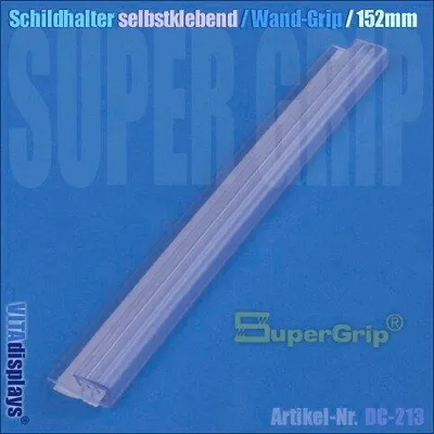 Produktbild von Schildhalter Wand-Grip 152x18mm (selbstklebend) (10 Stück)