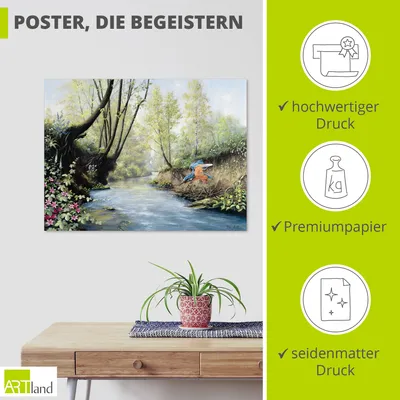 Produktbild von ARTland Poster Eisvogel III Größe: 60x45 cm