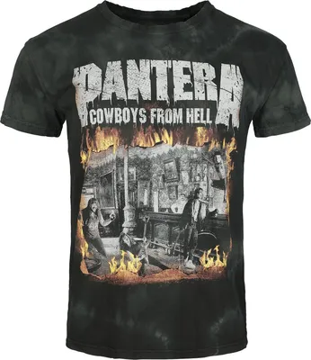 Produktbild von Pantera T-Shirt Herren Cowboys From Hell grün Band-Merch, Bands 100% Baumwolle 4XL