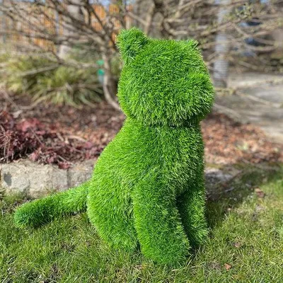 Produktbild von AniPlants Kunstrasen Katze sitzend – Gartendeko (ca. 33 x 32 x 50 cm)
