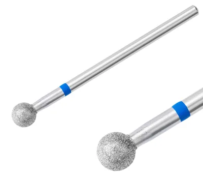 Produktbild von Diamantfräser Fräseraufsatz Bohrer Kugel Normal Schleifer Maniküre (blauer Ring)