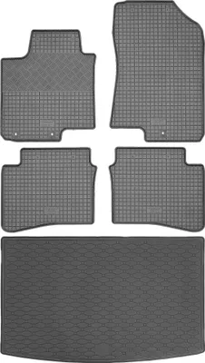 Obrázek produktu pro Hyundai i20 II Hatchback od 02.2014-07.2020 SADA - gumové autokoberce + rohož do kufru