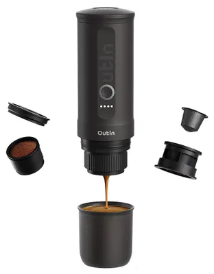 Produktbild von OutIn Nano Space Grey Espressomaschine tragbare elektrische Espressomaschine