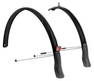 Produktbild von XLC Schutzblechset MG-F05 28\" 46mm schwarz robustes PET-Material, Edelstah...