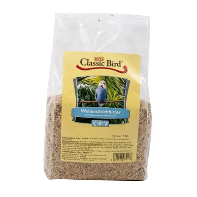 Produktbild von BTG Classic Bird Classic Wellensittichfutter, Samen, 1 kg, Sittich, Vitamin A, Vitamin D3, Vitamin E, Kupfer, Jod, Eisen, Manganese, Zink, Saaten, Getreide