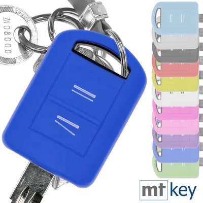 Produktbild von Soft Case Silikon Schutz Hülle Auto Schlüssel Blau kompatibel mit Opel Combo C Corsa C Meriva A Tigra TwinTop