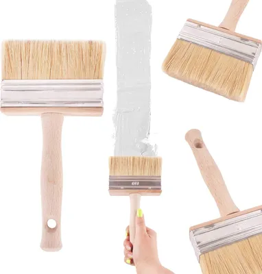 Produktbild von Pinsel Malerpinsel Farbpinsel Lackierpinsel Lackpinsel Flachpinsel Deckenbürste 110x30mm