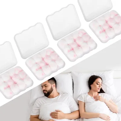 Productafbeelding van 24 paar oordoppen van was, roze, vormbaar, herbruikbaar, gehoorbescherming voor tijdens het slapen
