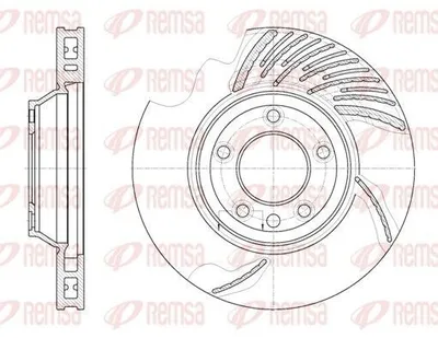 Produktbild von REMSA Bremsscheibe Vorne Rechts für VW Touareg (7LA, 7L6, 7L7) 350mm 6769.11