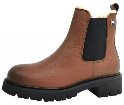Produktbild von Tommy Hilfiger TJW Cleated Chelsea Boots Damenschuhe Schaftstiefel Braun