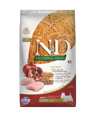Obrázok produktu pre Farmina N&D Dog LG Light Adult Mini Chicken & pomegranate 2,5 kg