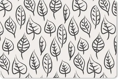 Produktbild von MuchoWow® Schreibtischunterlage Muster - Blätter - Design 60x40 cm - XXL Mauspad - Großes Mauspad