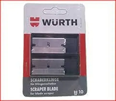 Obrázek produktu pro Würth 0714663 351 - 10x škrabka pro nože Würth - náhradní škrabka na sklo