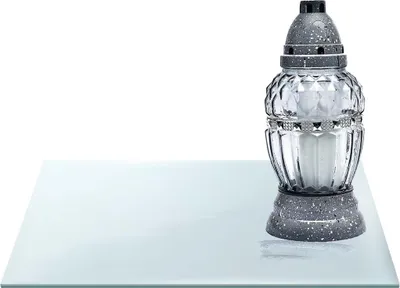 Zdjęcie produktu dla SZKLANA PODSTAWKA POD ZNICZE z LUSTRA 569b 40x30cm