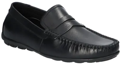 Produktbild von American Club CY193, Herren Leder Mokassins Memory Foam System, Slipper leicht bequem, Schwarz 44